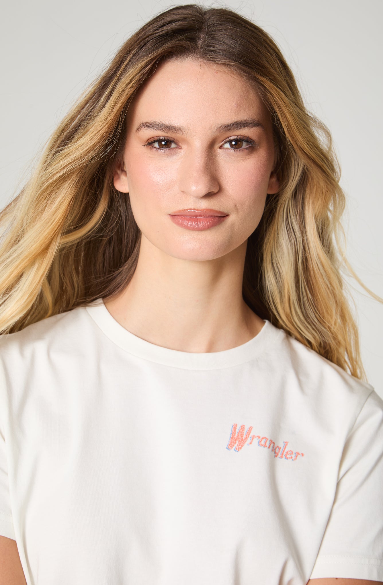 Polera Mujer Patch Regular Fit Blanco