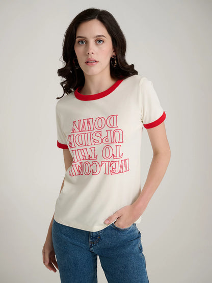 Wrangler x Stranger Things Upside Down Ringer Tee