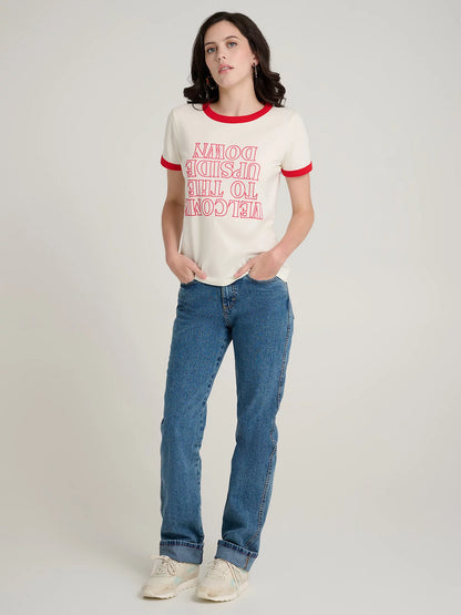 Wrangler x Stranger Things Upside Down Ringer Tee