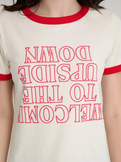 Wrangler x Stranger Things Upside Down Ringer Tee