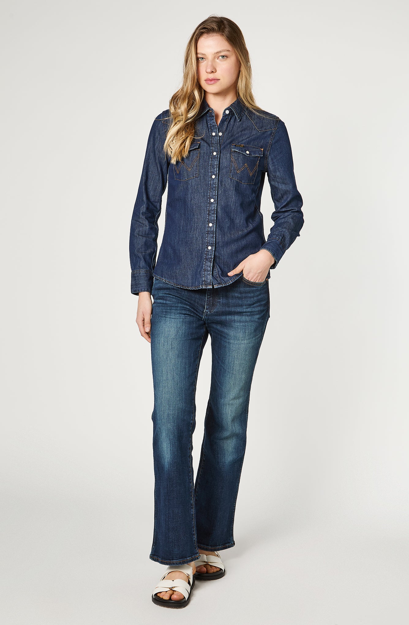 Camisa Mujer Western Shirt Raw