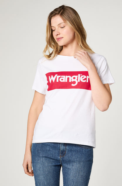 Polera Mujer Logo Tee White