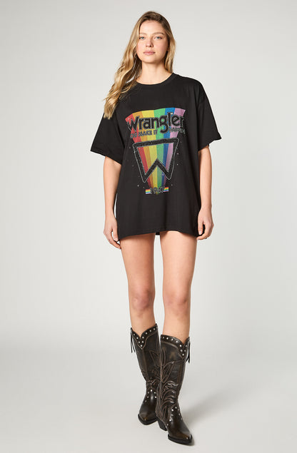 Polera Mujer Oversized Black