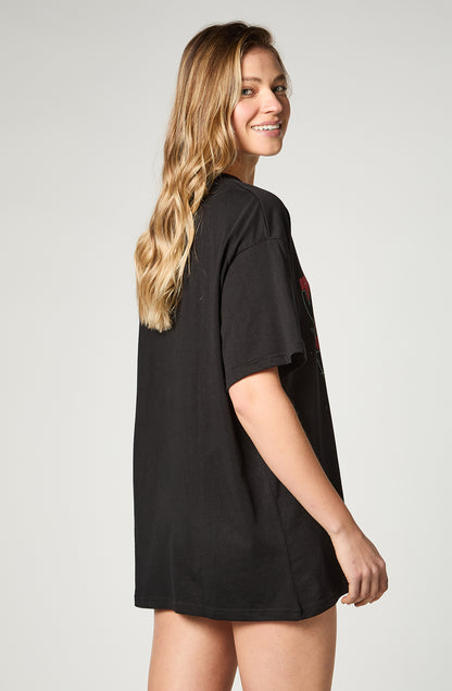 Polera Mujer Oversized Black