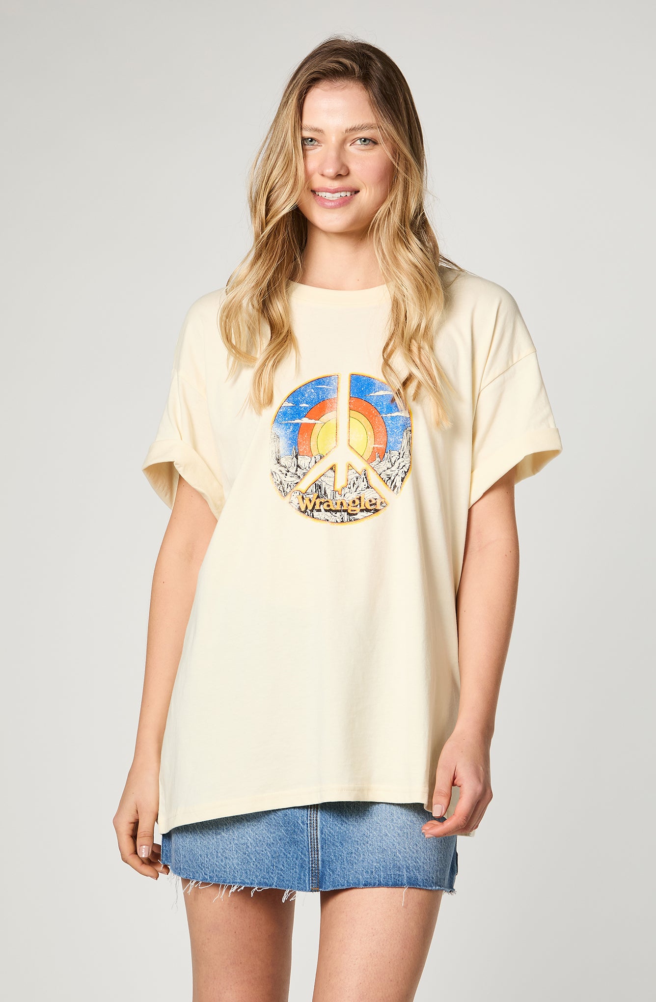 Polera Mujer Peace Beige