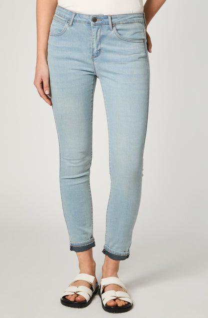 Jeans Mujer Skinny Crop Fit Soft Blue