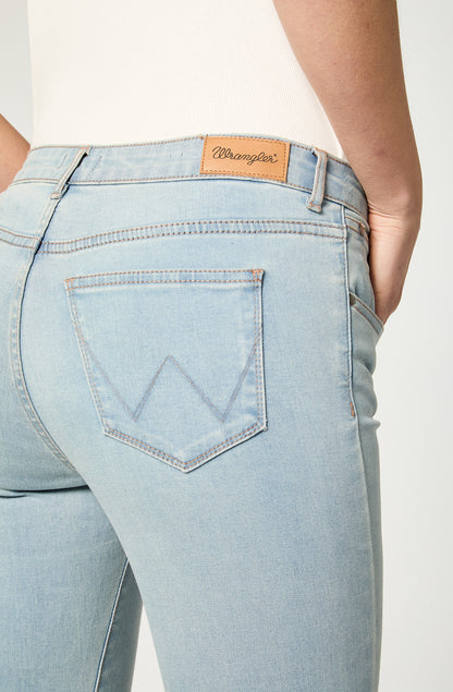 Jeans Mujer Skinny Crop Fit Soft Blue
