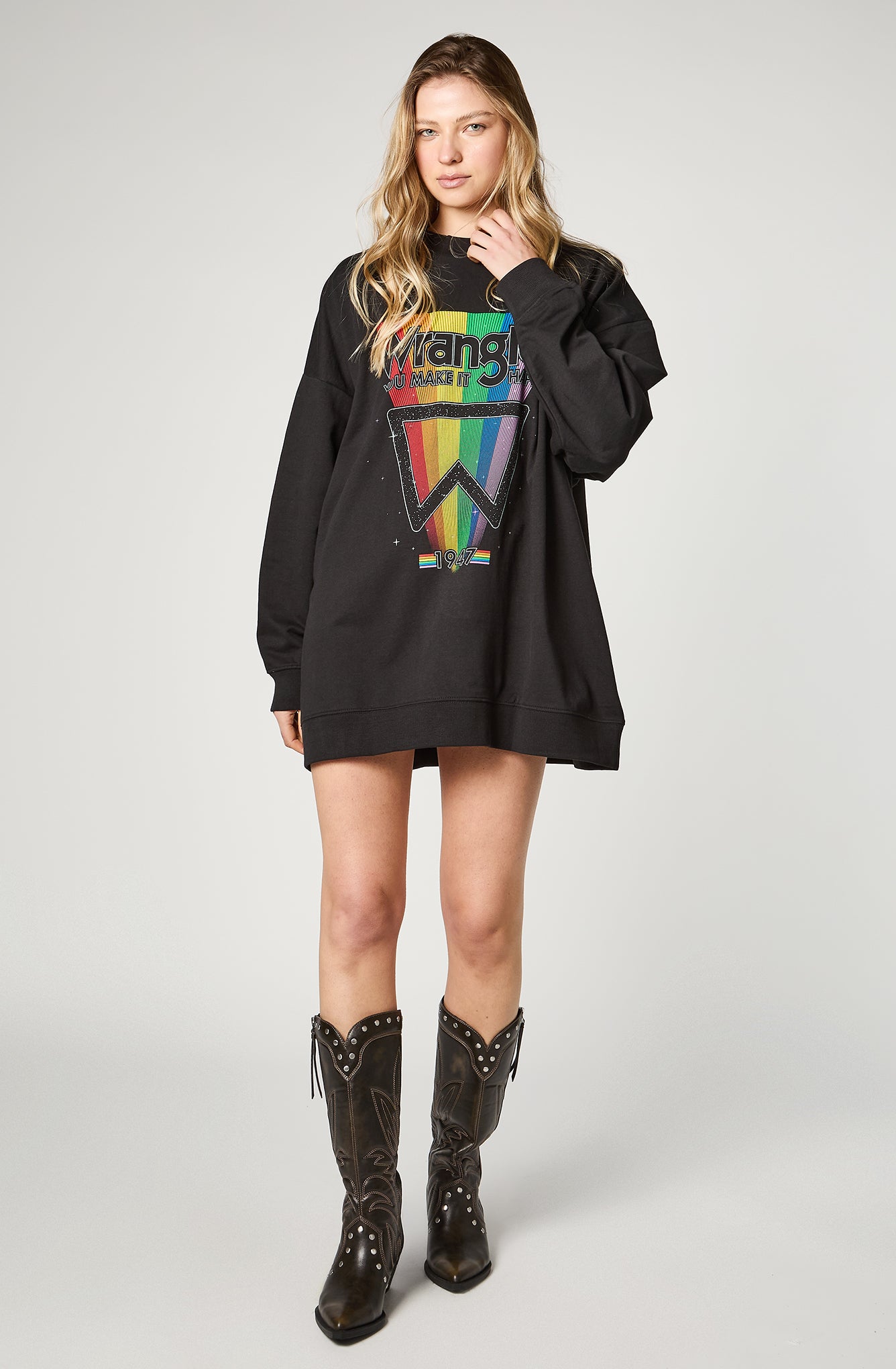 Polerón Oversized Sweat Black