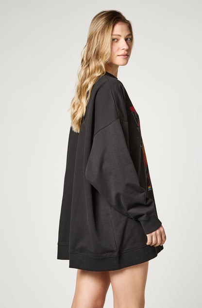 Polerón Oversized Sweat Black