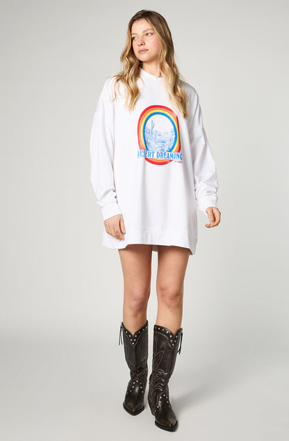 Polerón Oversized Sweat White