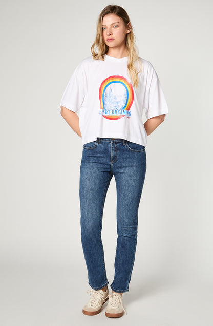 Jeans Mujer Straight Fit We Care Dream Blue
