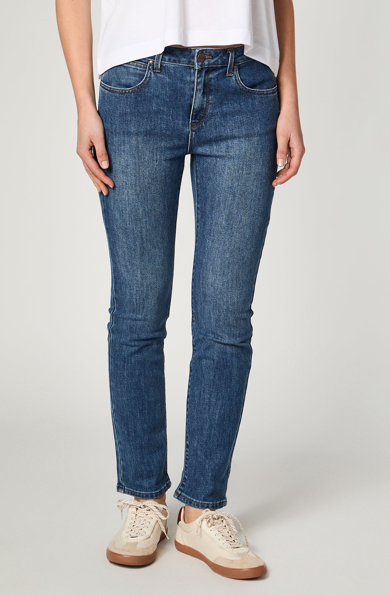 Jeans Mujer Straight Fit We Care Dream Blue