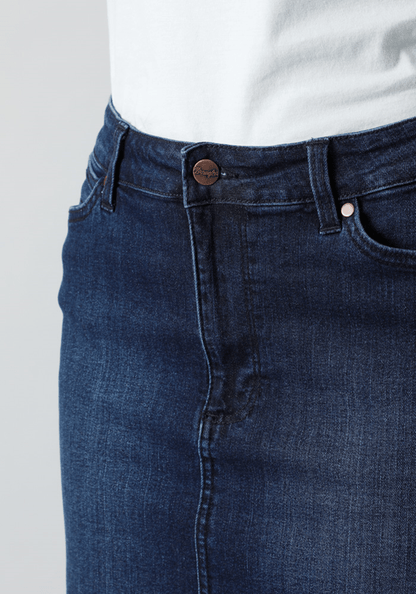 Falda Mid Lenght Skirt Dark Blue