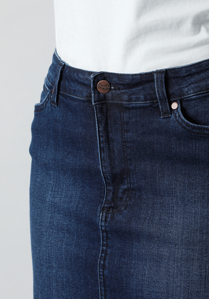Falda Mid Lenght Skirt Dark Blue