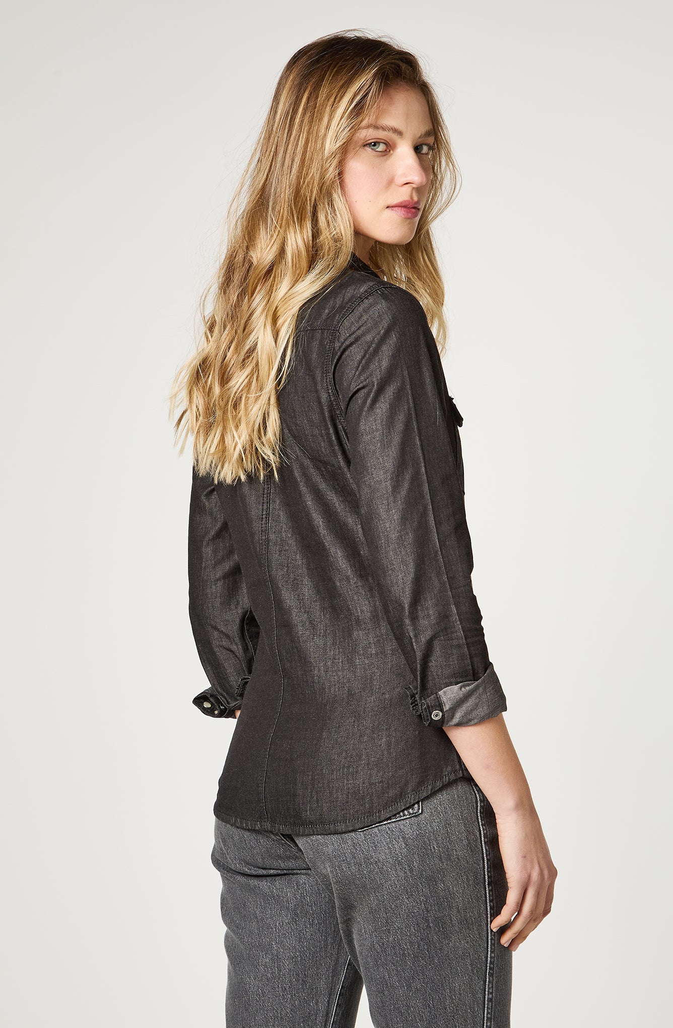 Camisa Mujer Shirt Wrw Western Grey Ace