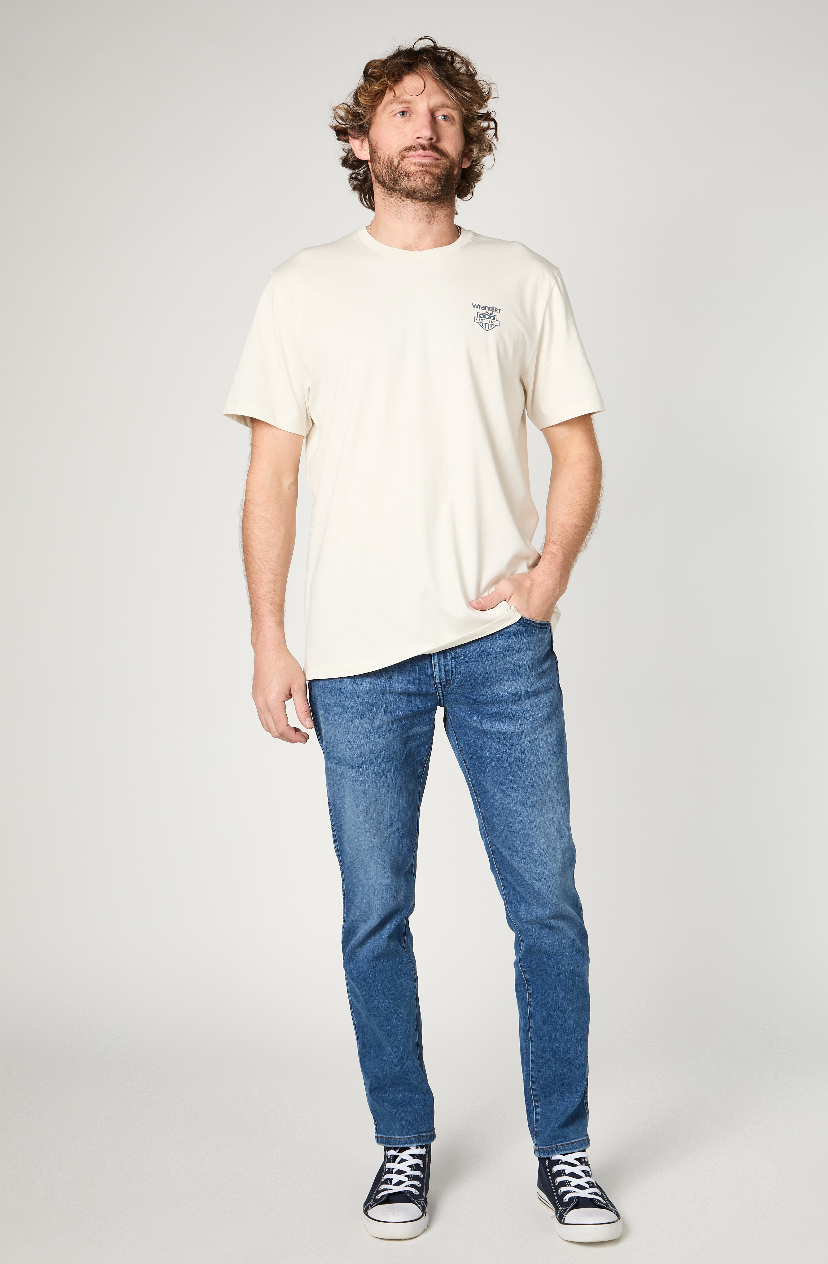 Jeans Hombre Larston Slim Tapered Fit Rough Rided