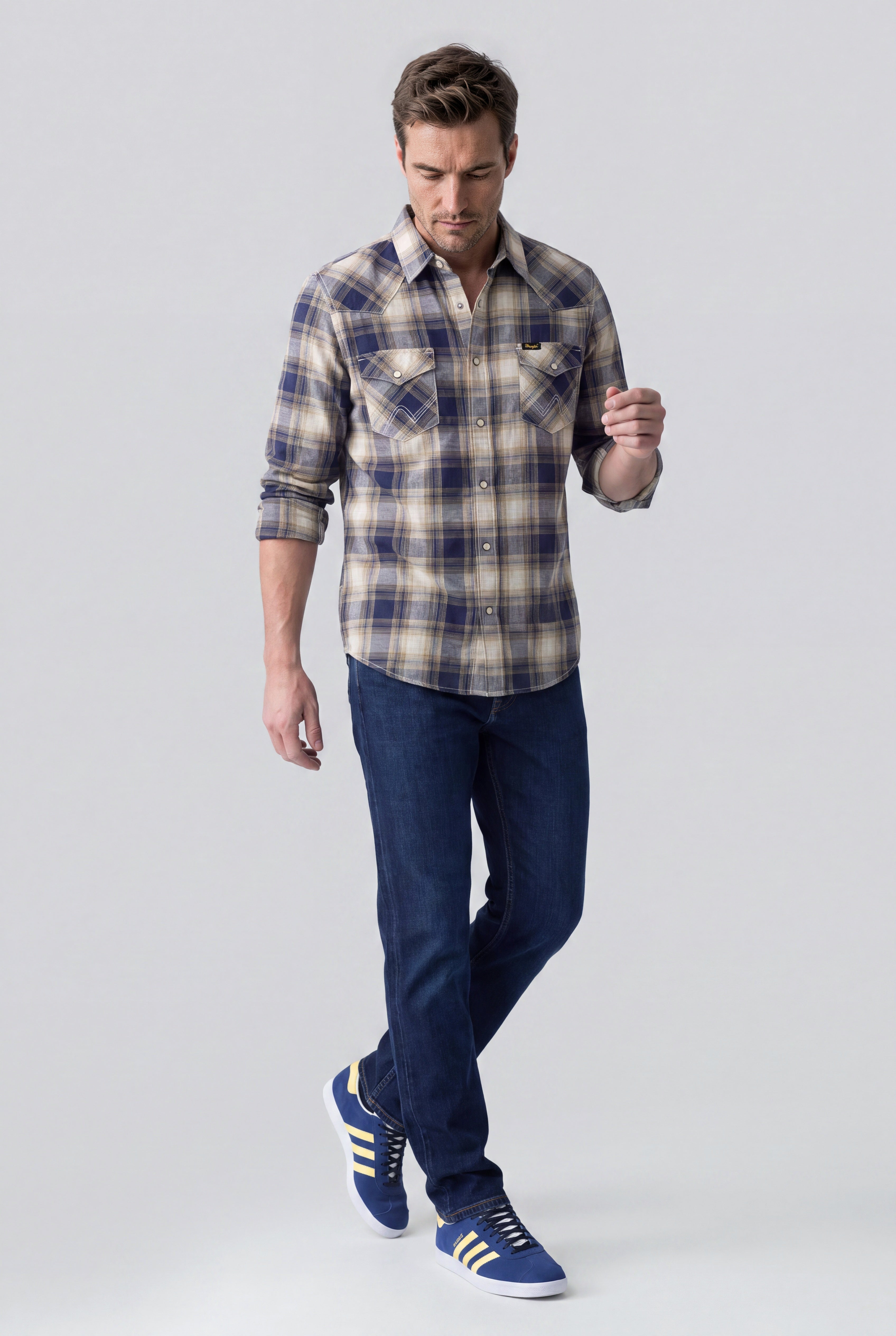 Camisa Hombre manga larga Western