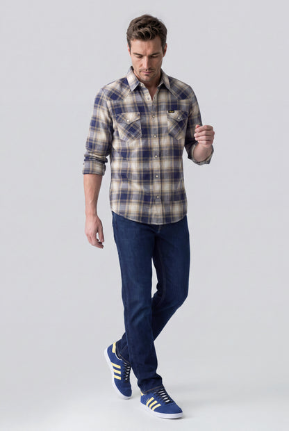 Camisa Hombre manga larga Western