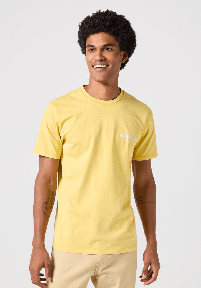 Polera Graphic Tee - Snakewine Varsity Yellow