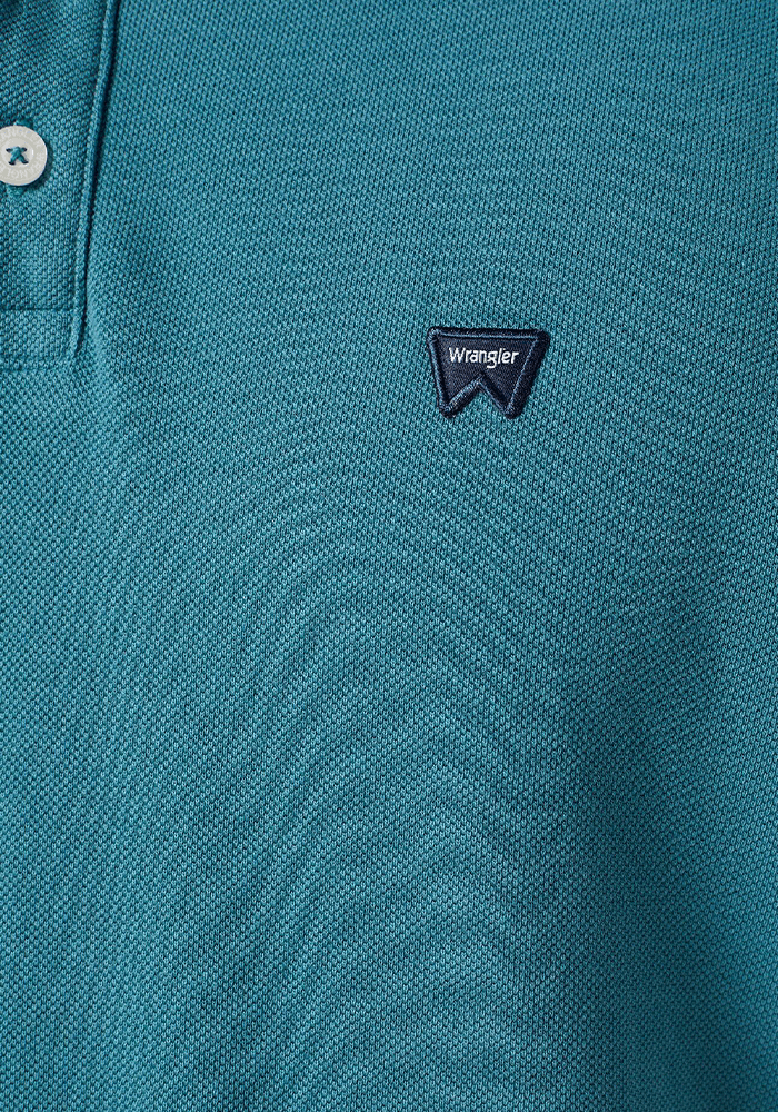 Polera Refined Polo Oxford Pique Hydro W/ Navy Tipping