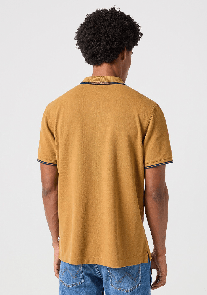 Polera Refined Polo Oxford Pique Dijon W/ Navy Tipping