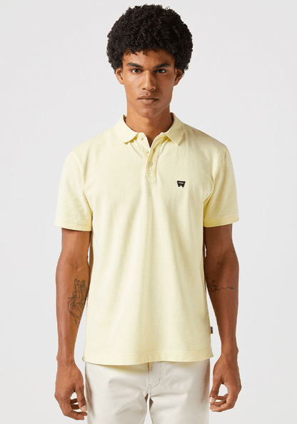 Polera Refined Polo Oxford Pique Yellow W/ White Tipping