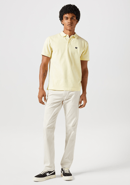 Polera Refined Polo Oxford Pique Yellow W/ White Tipping