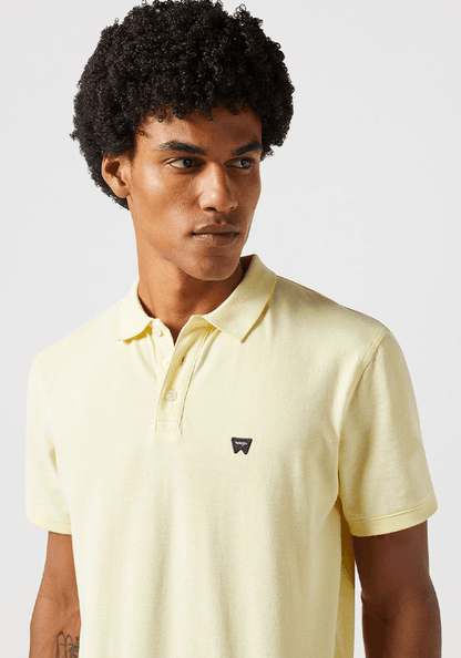 Polera Refined Polo Oxford Pique Yellow W/ White Tipping