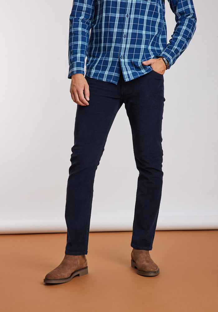Pantalón Cotelé Wrangler® Hombre Azul Marino