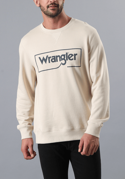 Polerón Frame Logo Crew Beige