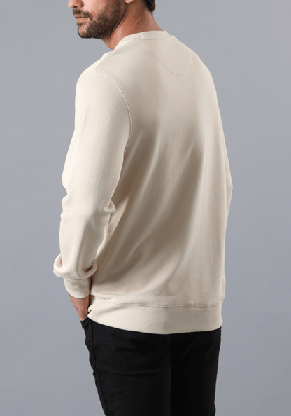 Polerón Frame Logo Crew Beige