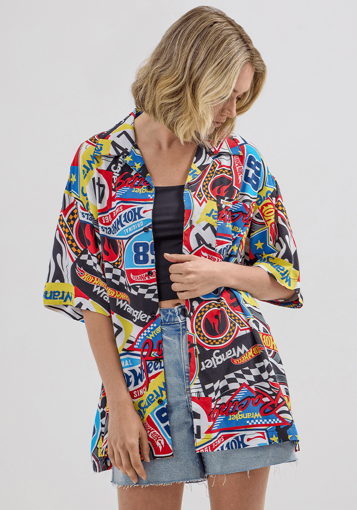 Camisa Manga Corta Resort Ss - Hot Wheels