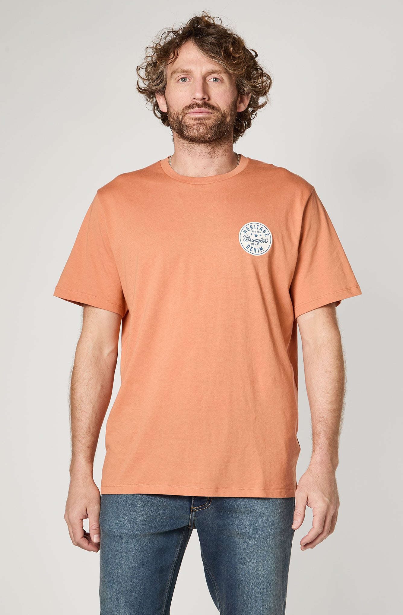 Polera Hombre Circle Tee Orange