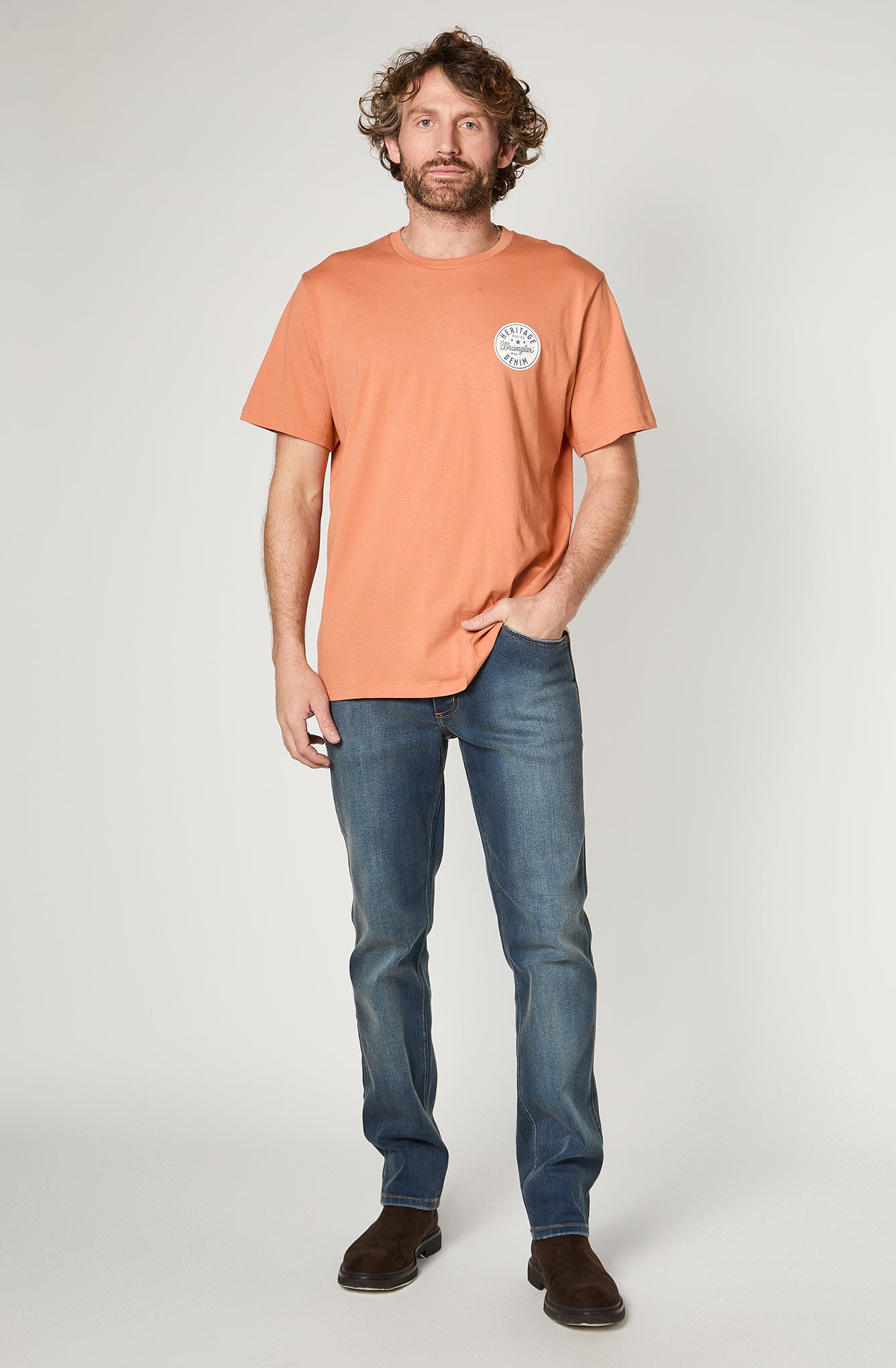 Polera Hombre Circle Tee Orange