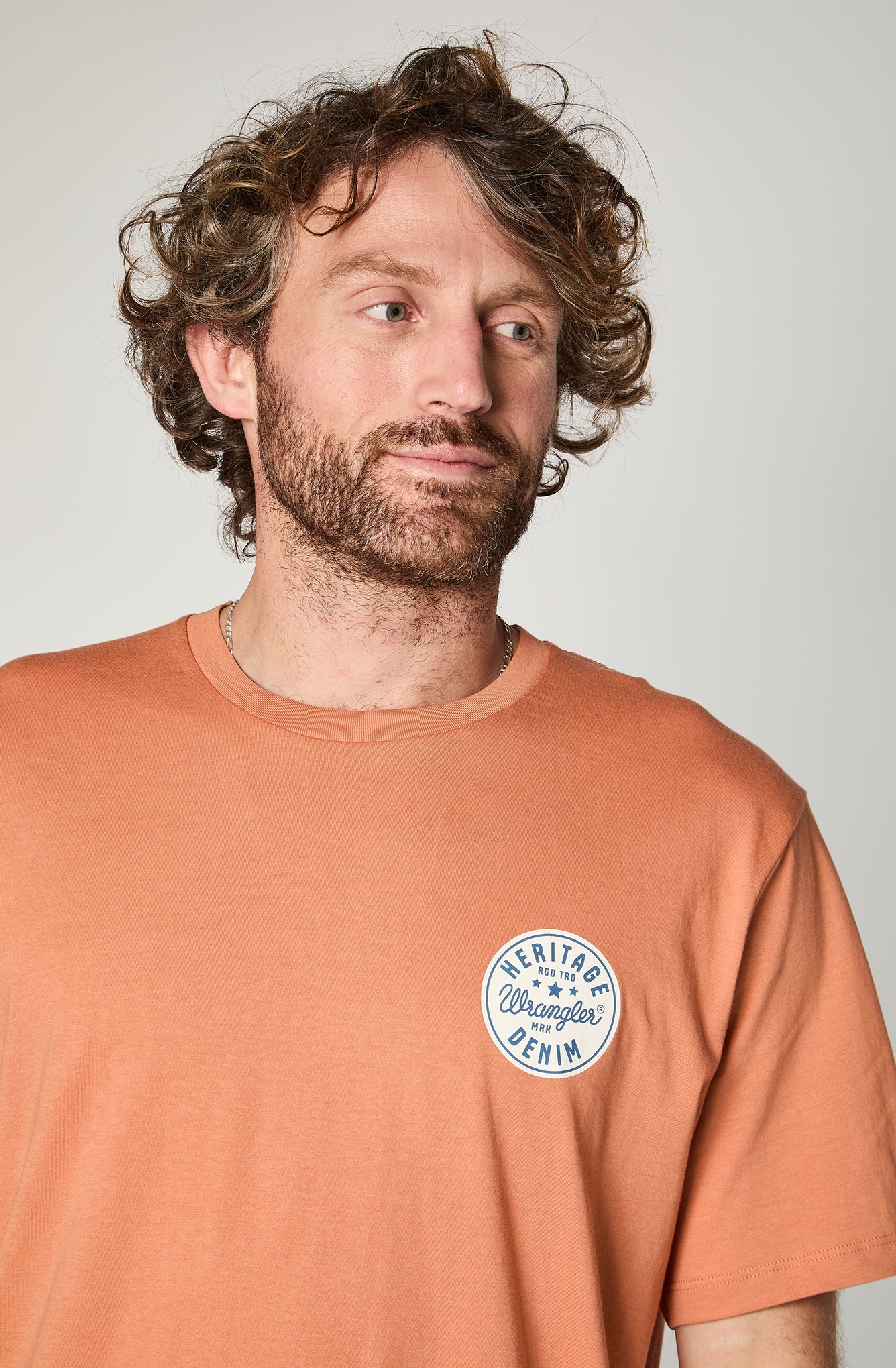 Polera Hombre Circle Tee Orange