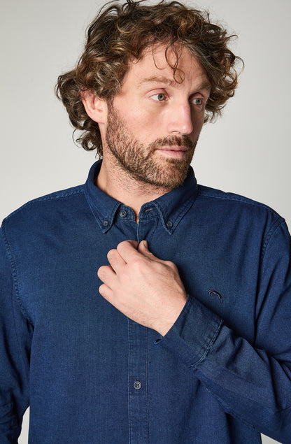 Camisa Hombre Wrangler Azul