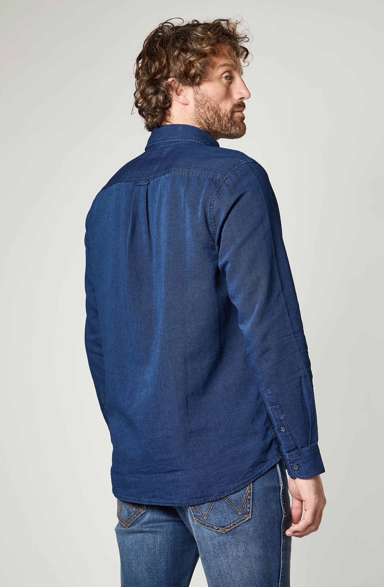 Camisa Hombre Wrangler Azul