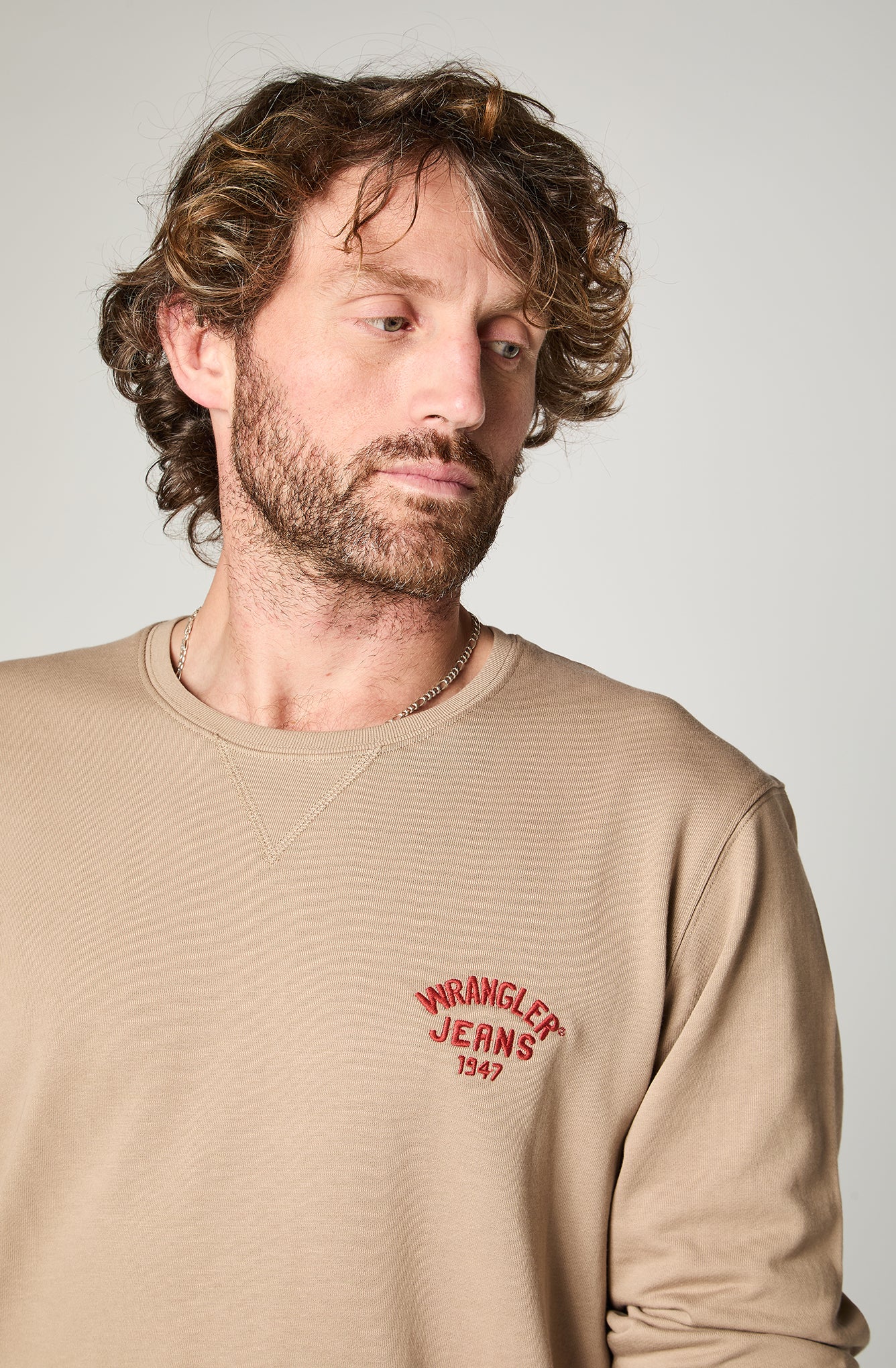 Sweatshirts Hombre Wrangler Jeans Beige