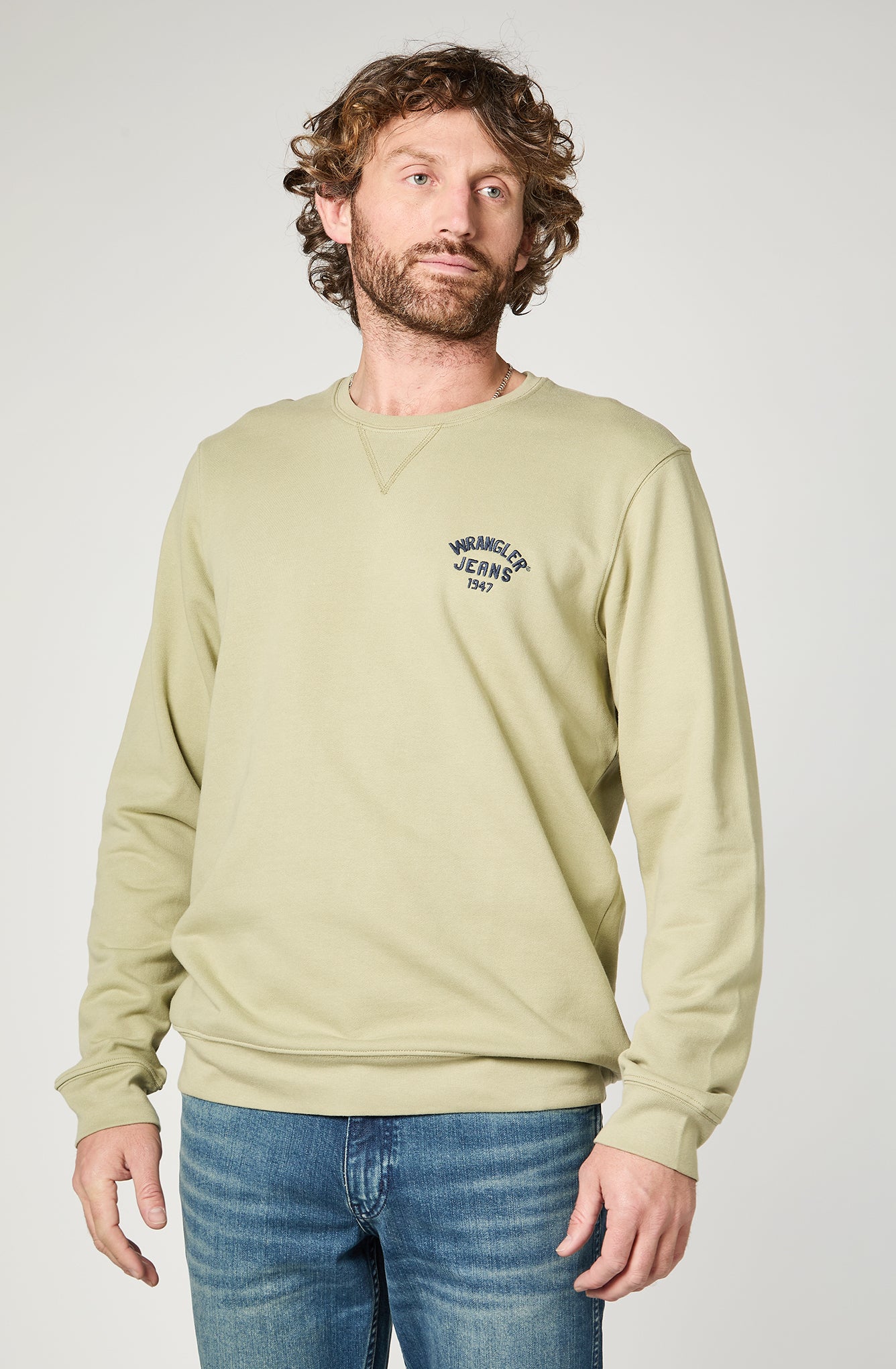 Sweatshirts Hombre Wrangler Jeans Verde