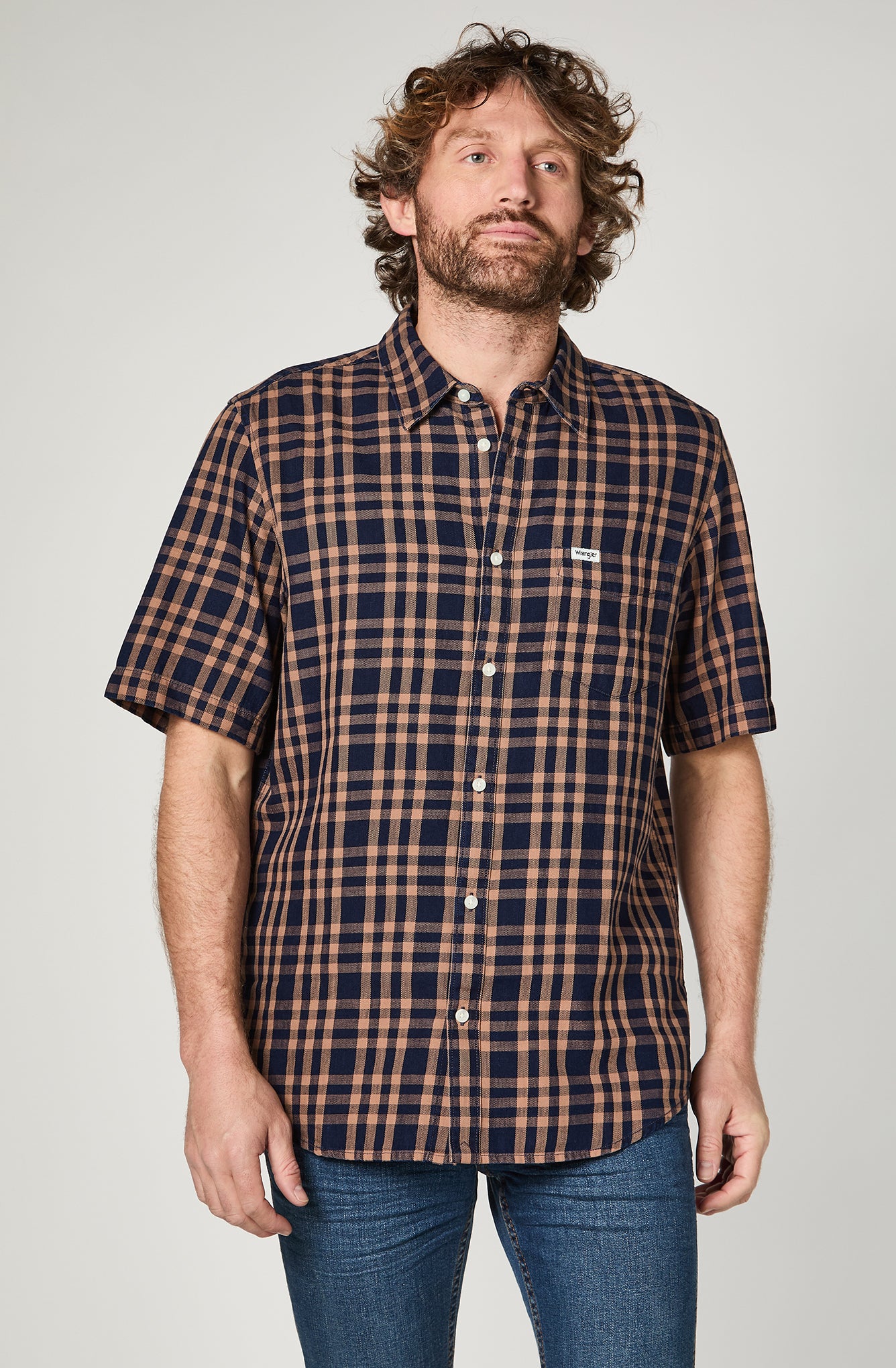 Camisa M/C Hombre Navy