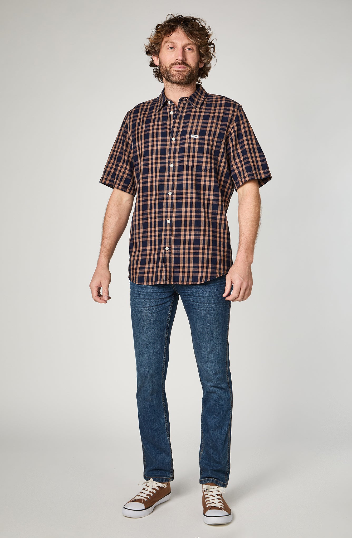 Camisa M/C Hombre Navy