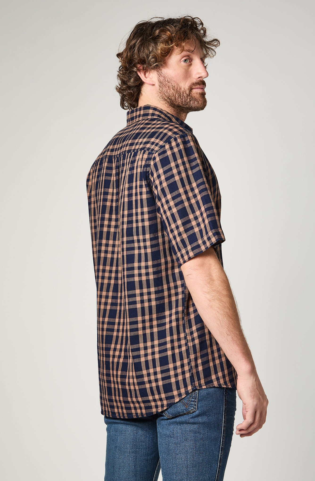 Camisa M/C Hombre Navy
