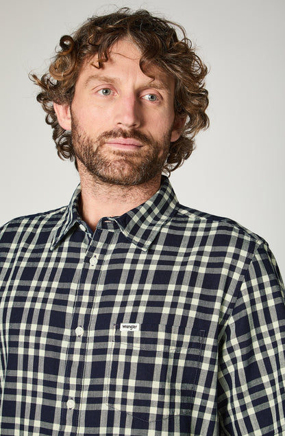 Camisa M/C Hombre Cuadros Black