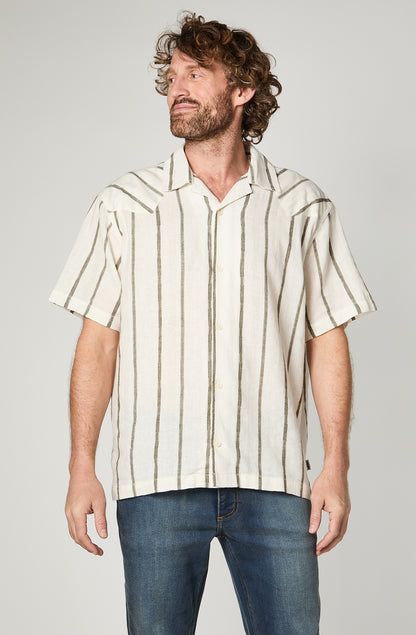 Camisa Hombre Stripes White