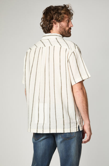 Camisa Hombre Stripes White