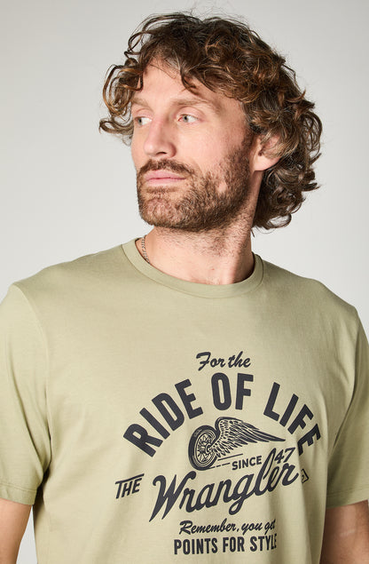 Polera Hombre RIde of Life verde