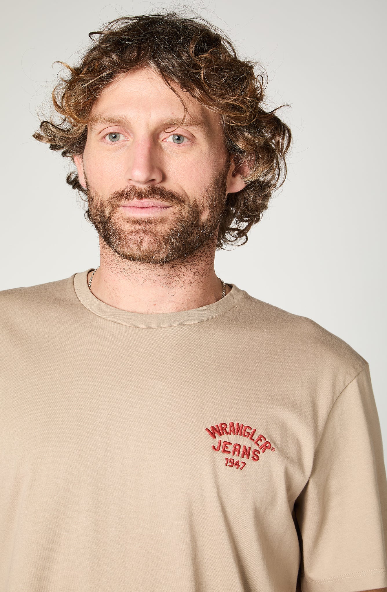 Polera Hombre Wrangler Jeans Beige