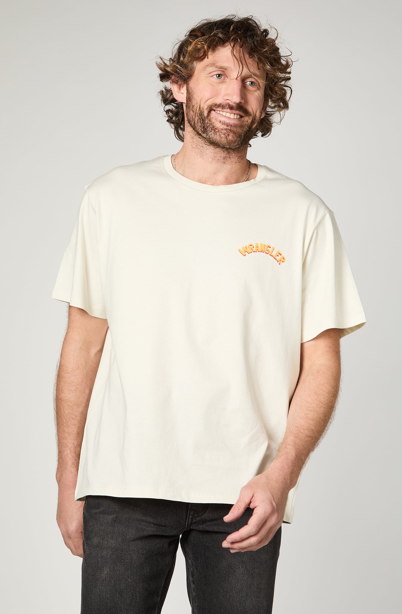 Polera Hombre Wrangler Jeans Blanco