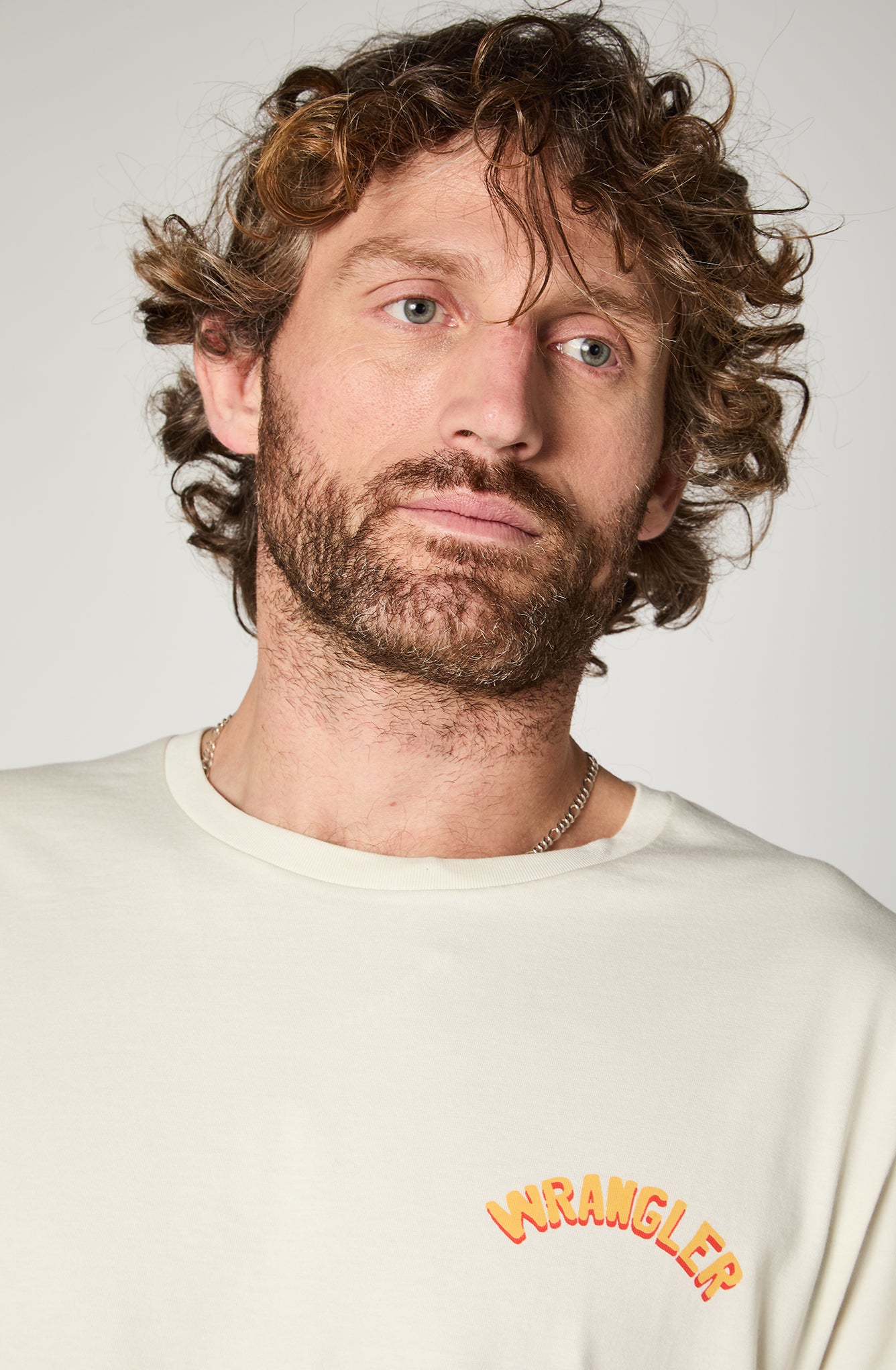Polera Hombre Wrangler Jeans Blanco