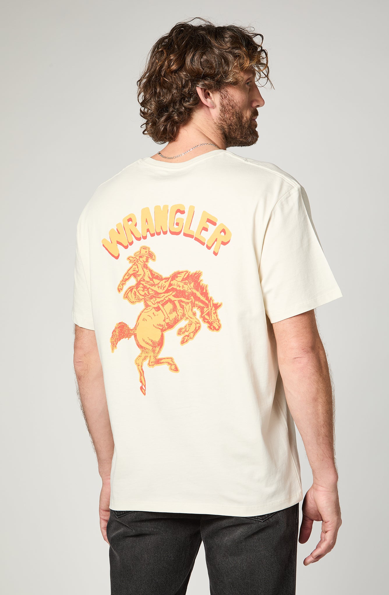 Polera Hombre Wrangler Jeans Blanco